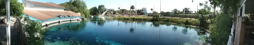 The spring pool at Weeki Wachee Springs State Park in Weeki Wachee, FL